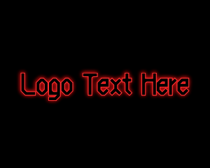 Glow - Red Gaming Glow logo design