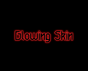 Red Gaming Glow logo design