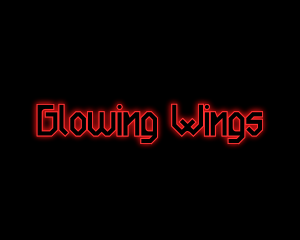 Red Gaming Glow logo design