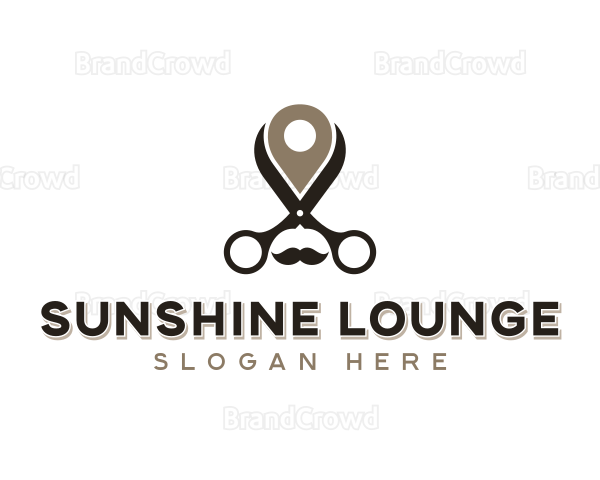 Shears Barber Haircut Logo