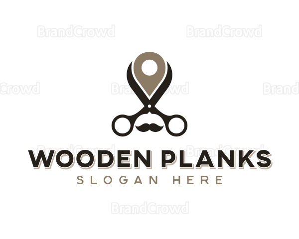 Shears Barber Haircut Logo