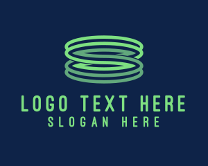 Salad - Modern Spring Letter S logo design