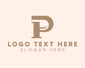 Pipefitter - Plumbing Contractor Letter P logo design
