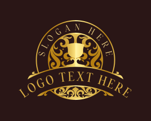 Diner - Elegant Wine Goblet logo design
