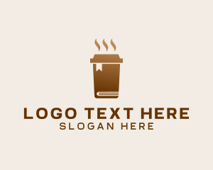 Book - Coffee Espresso Library logo design
