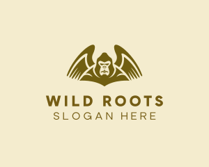 Wild Gorilla Wings logo design