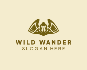 Wild Gorilla Wings logo design