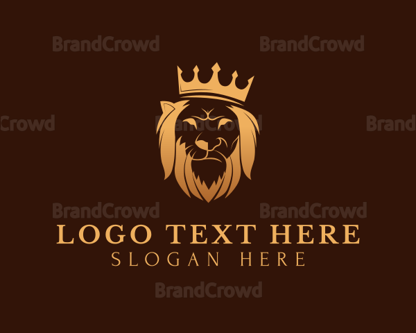 Majestic Crown Lion Logo