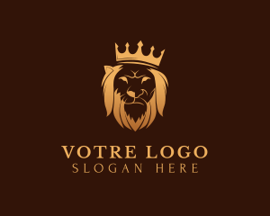 Safari - Majestic Crown Lion logo design