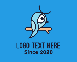 Illustration - Little Blue Bird logo design