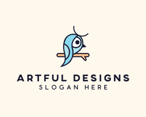 Illustration - Robin Bird Aviary logo design