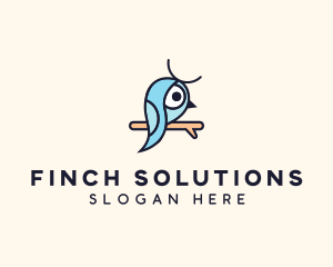 Finch - Robin Bird Aviary logo design