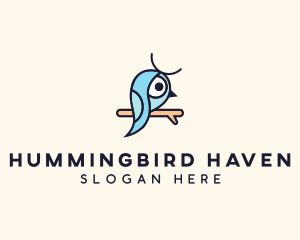 Blue Robin Finch logo design