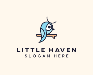 Little - Robin Bird Aviary logo design