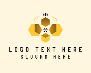 Apiary - Bee Honey Hive logo design