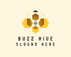 Bee Honey Hive logo design