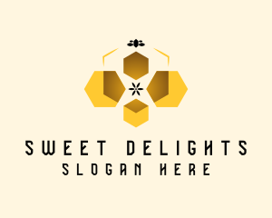 Bee Honey Hive logo design