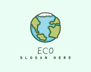 Quirky Sketch Earth Logo