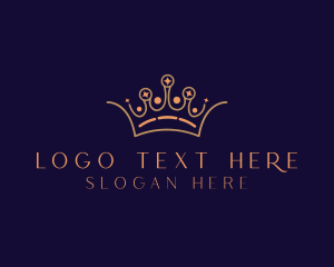 Tiara - Elegant Crown Tiara logo design