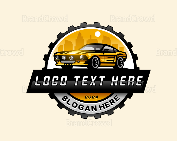 Car Racing Repair Garage Logo