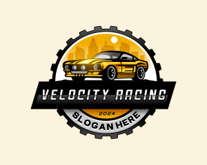 Car Racing Repair Garage logo design