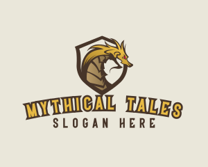 Mythology - Mythology Dragon Gaming logo design