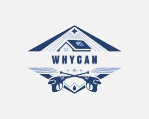 Roof - Pressure Washing Roof Cleaning logo design