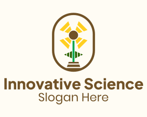 Flower Sun Badge Logo