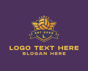 Volleyball Star Tournament logo design