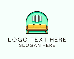 Upholstery - Living Room Furniture logo design