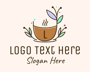 Herbal - Nature Organic Cup logo design