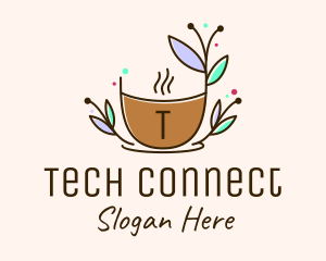 Tea Shop - Nature Organic Cup logo design