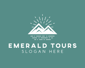 Mountain Lake Tour logo design