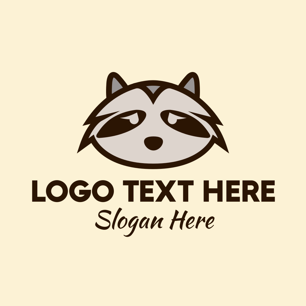 Sad Racoon Logo | BrandCrowd Logo Maker