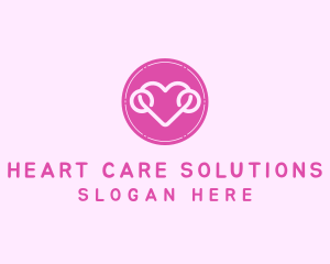 Lovely Heart Badge logo design