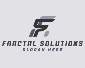 Racing Mechanic Letter F logo design