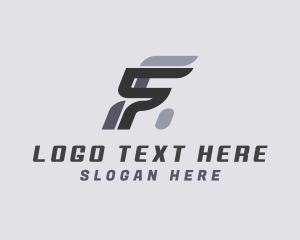 Racing Mechanic Letter F Logo