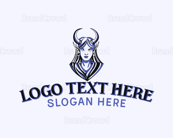 Demon Elf Woman Logo