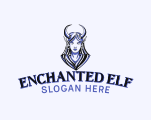 Elf - Demon Elf Woman logo design