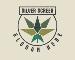 Cannabis - Geometric Marijuana Weed logo design
