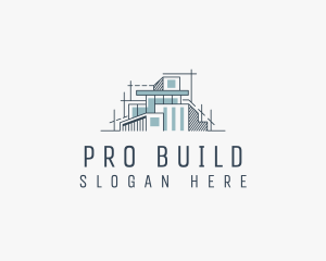 Building Blueprint Architecture logo design