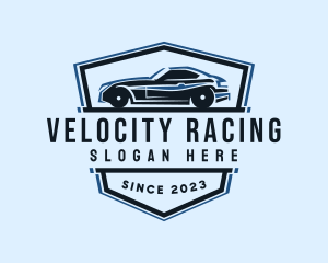 Racing Car Badge logo design