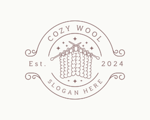 Wool Knitting Crochet logo design