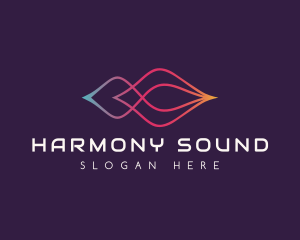 Sound Wave Techno logo design