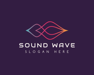 Sound Wave Techno logo design