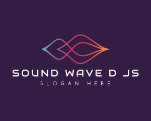 Sound Wave Techno logo design