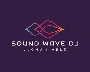 Sound Wave Techno logo design