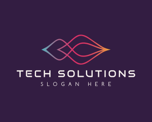 Techno - Sound Wave Techno logo design