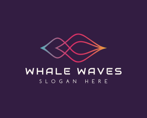 Sound Wave Techno logo design