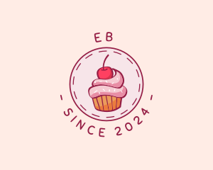Cherry Cupcake Cake Logo